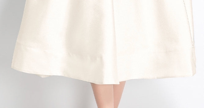 Ivory Grace A-Line Midi Dress - 904961972192_APRICOT
