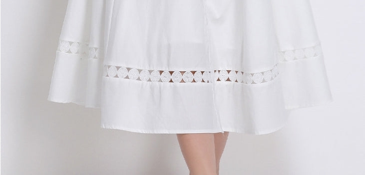 Grace Embroidered Belted Shirt Dress
