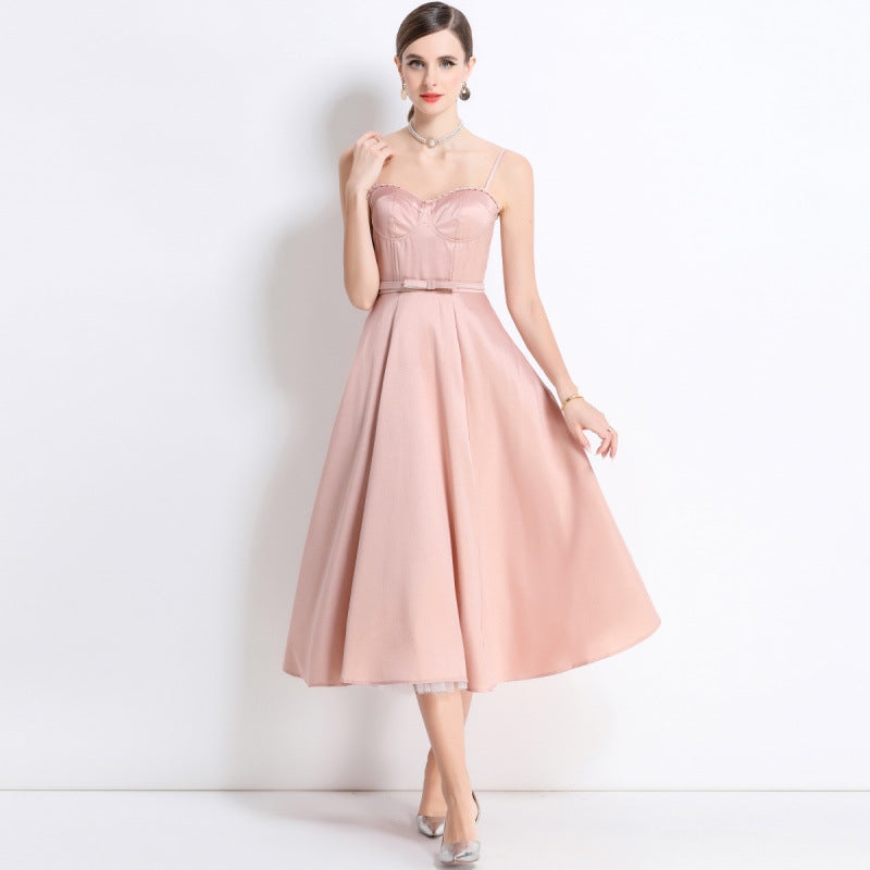 Pink Sweetheart Midi Dress