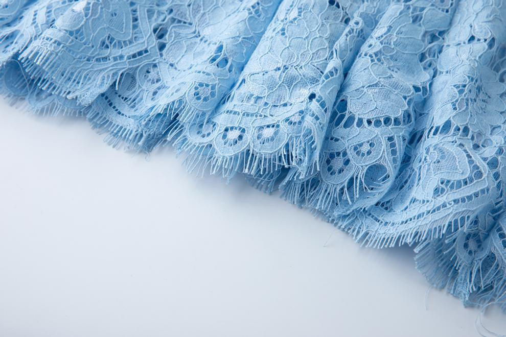 Bluebell Grace Floral Lace Midi Dress - 912087138600_BLUE