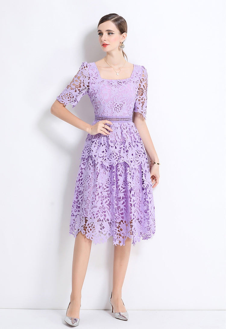 Lavender Grace Lace Dress