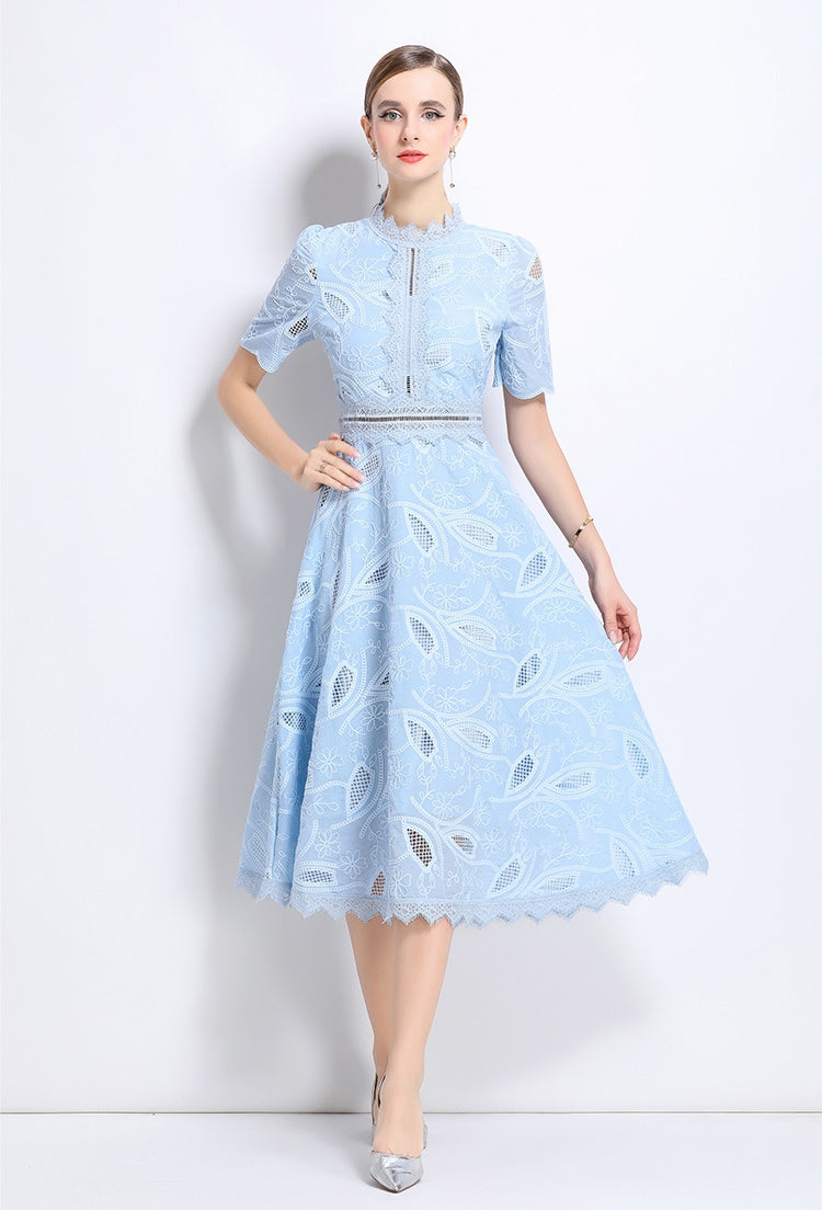 Frosted Bloom Lace Dress