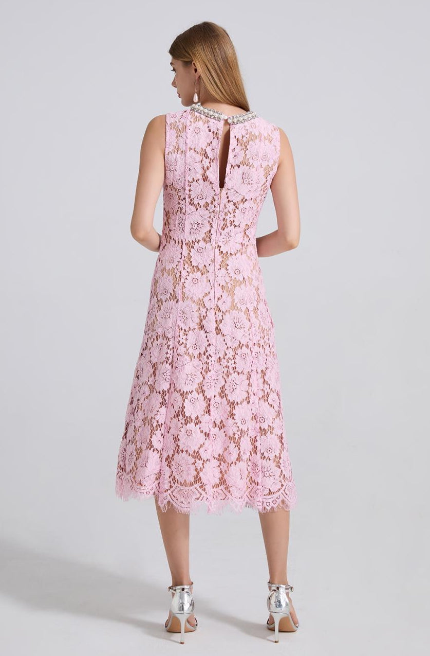 Blossom Blush Lace Midi - 915910428490_PINK