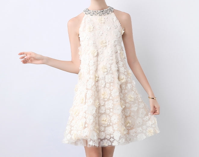 Bloom Floral Embellished Party Dress