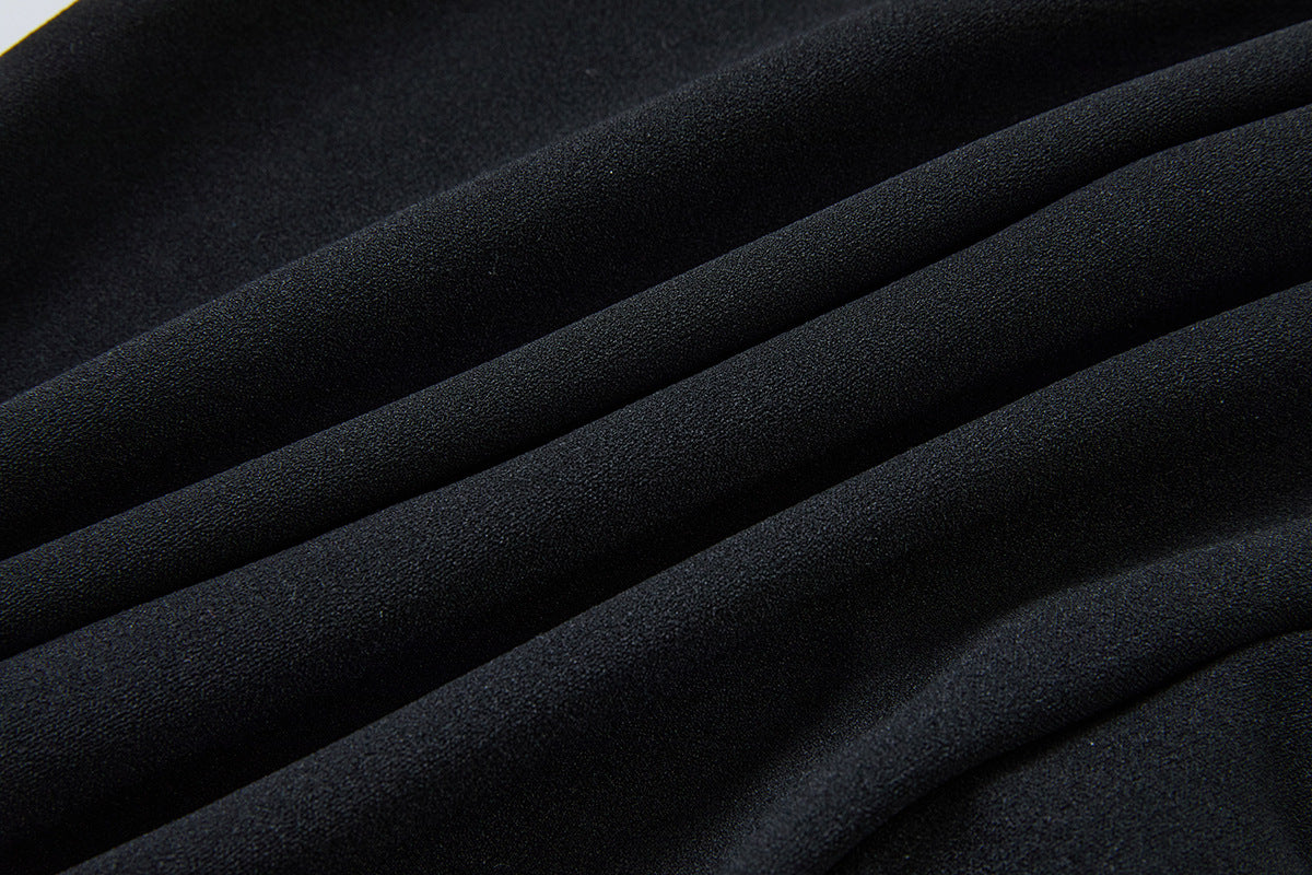 Off-Shoulder Embellished Midi Dress – Black