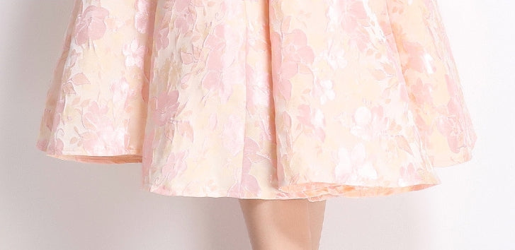 Floral Jacquard Midi Dress