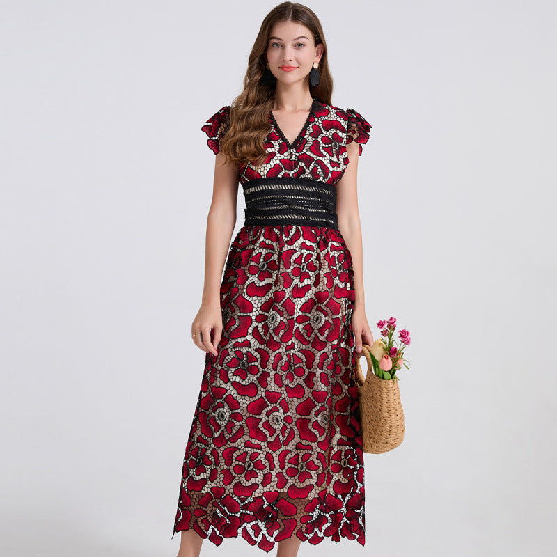 Ruby Passion Lace Midi - 915238273958_CLARET