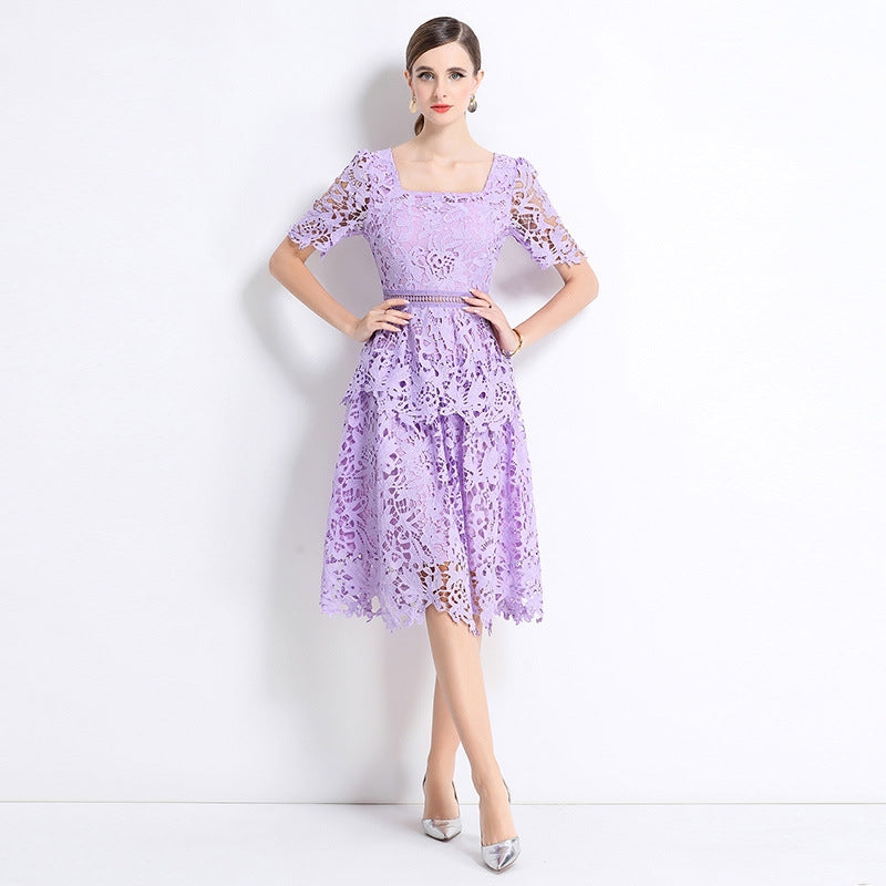 Lavender Grace Lace Dress