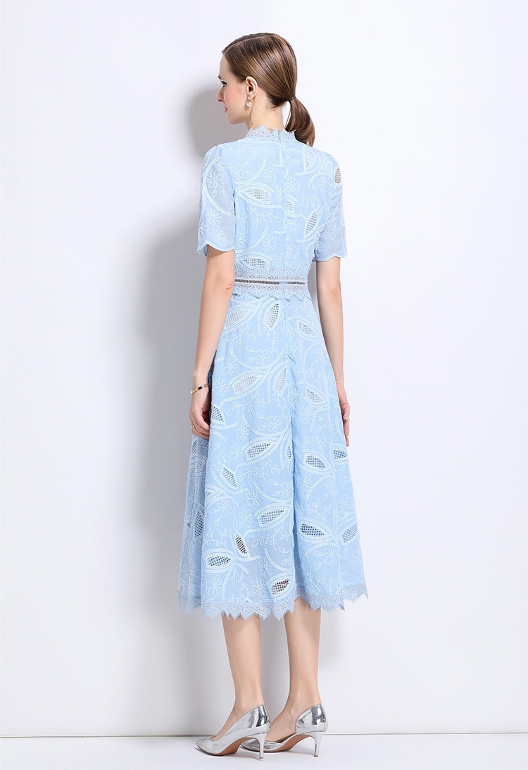 Frosted Bloom Lace Dress