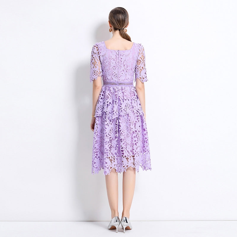 Lavender Grace Lace Dress