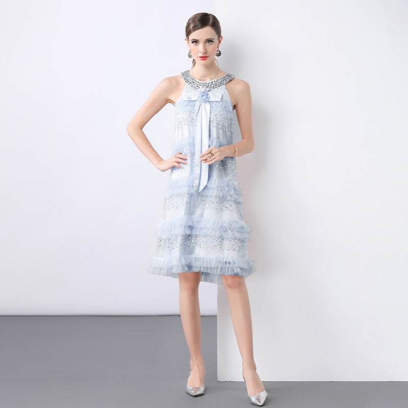 Bluebell Sparkle Tiered Dress