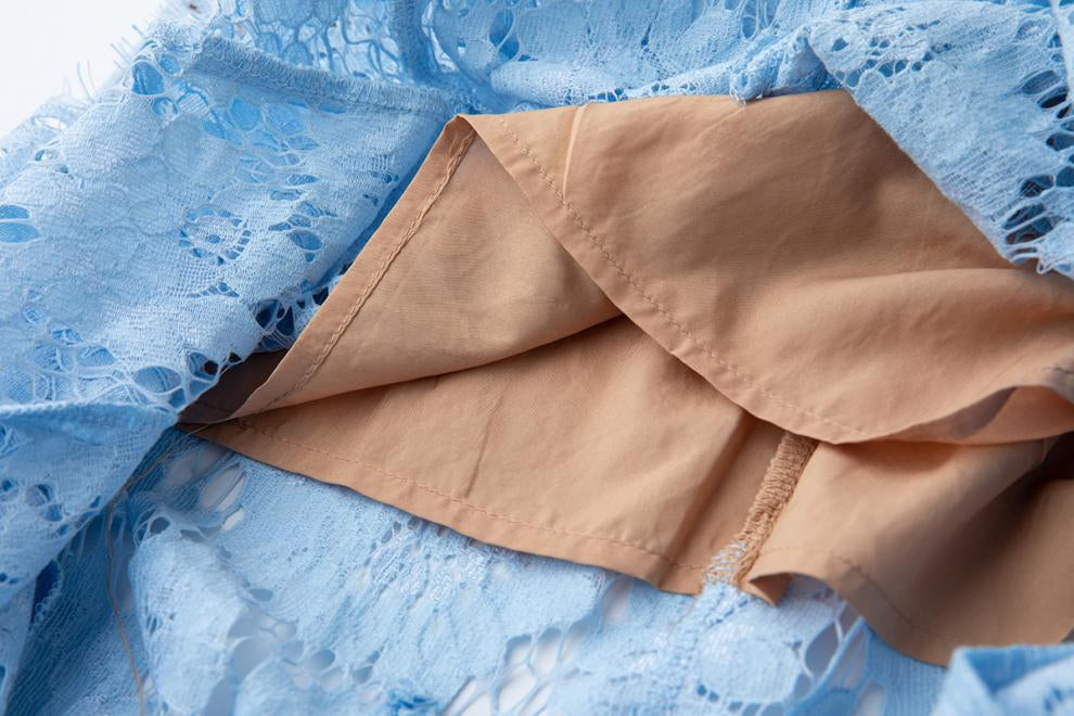 Bluebell Grace Floral Lace Midi Dress - 912087138600_BLUE