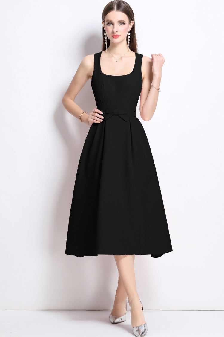 Midnight Grace Midi Dress - 900354051180_BLACK