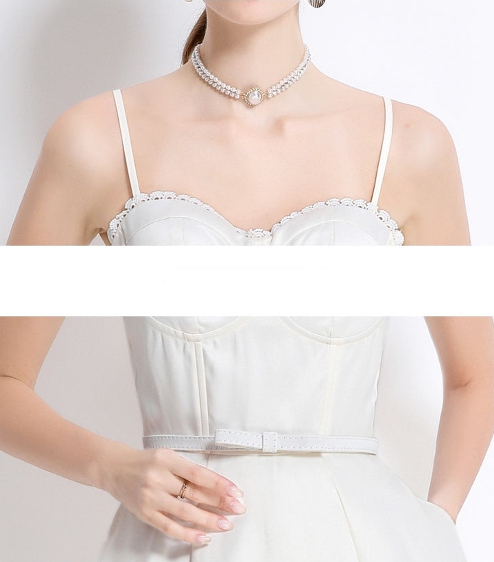 Apricot Sweetheart Midi Dress