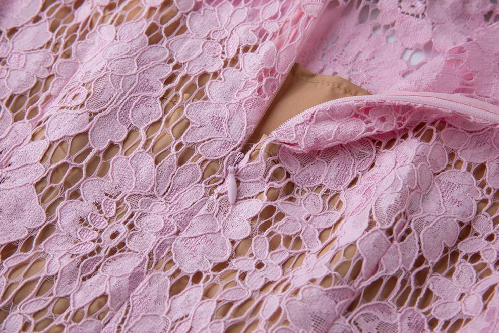 Blush Belle Embellished Lace Maxi Dress