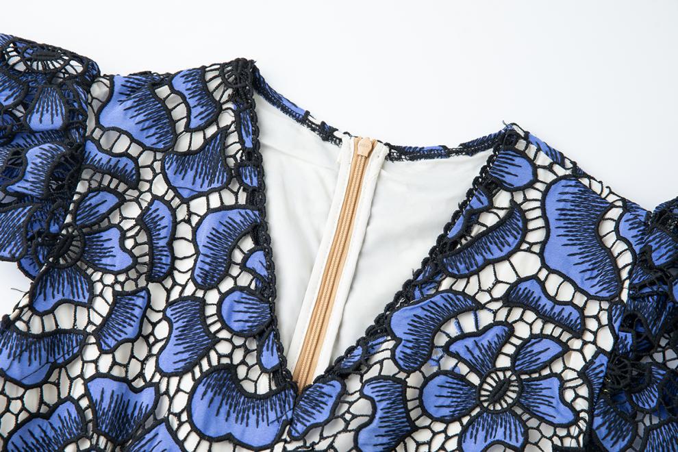 Sapphire Bloom Maxi Dress - 915238273958_BLUE