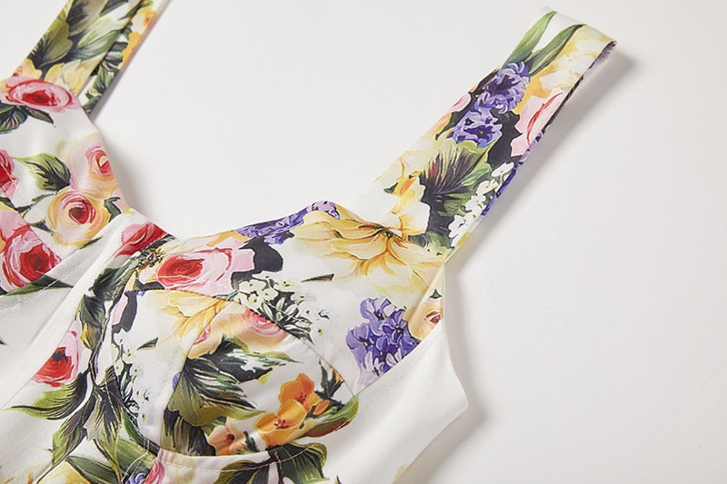 Enchanted Meadow Floral Midi Dress