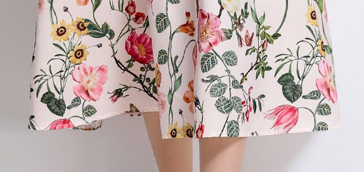 Bloom Elegance Floral Midi Dress