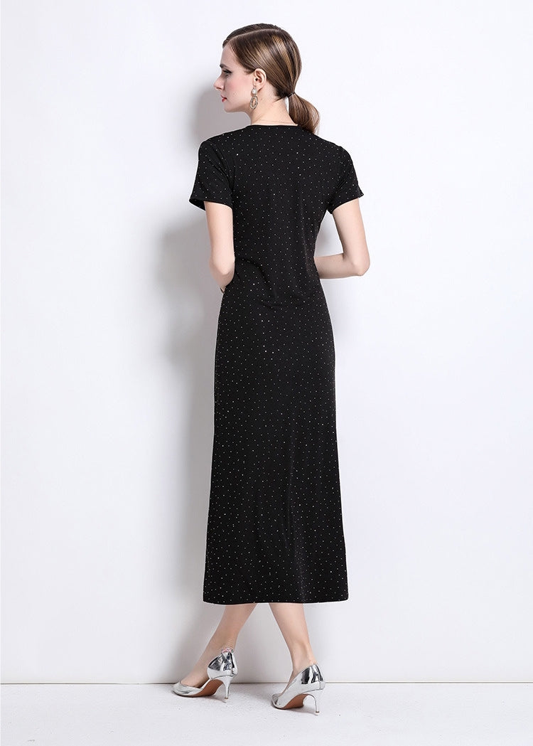 Black Embellished Bodycon Dress