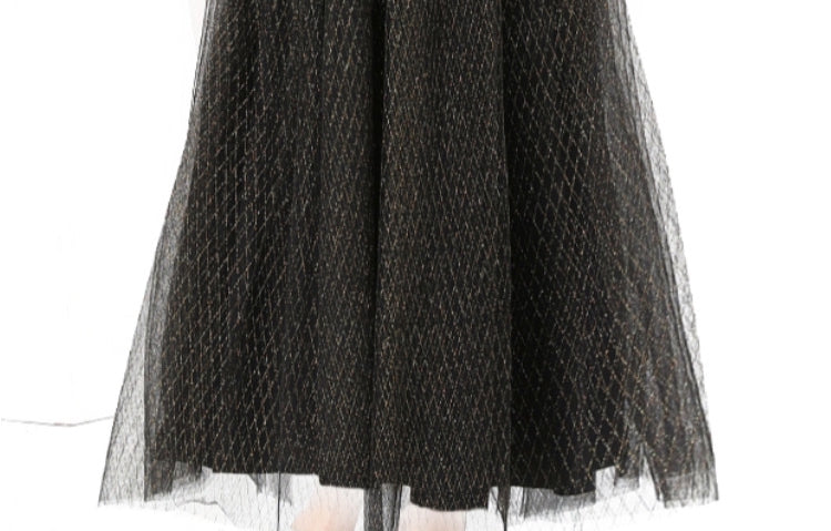 Midnight Elegance Lace Gown