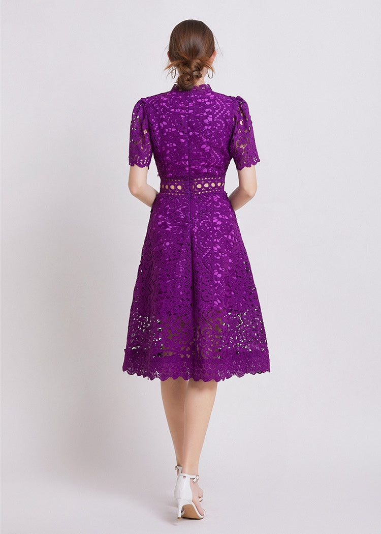 Elegant Lace Midi Dress