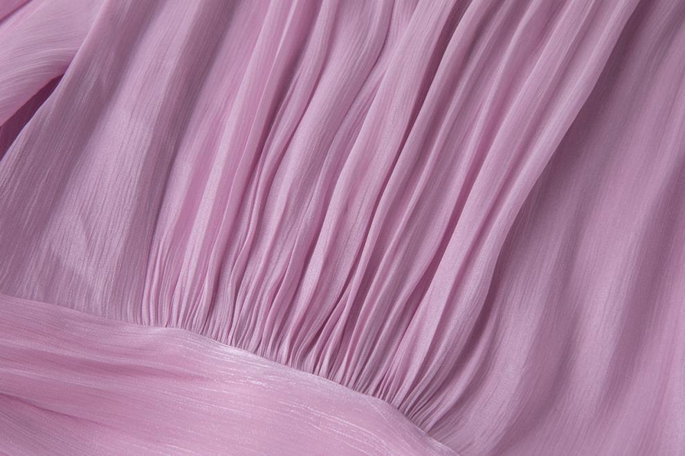 Royal Radiance Pleated Satin Dressy - 905557854806_PINK