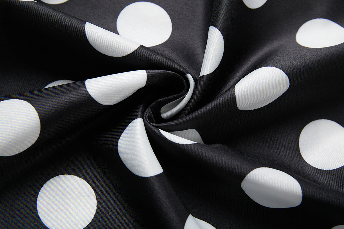 Vintage Polka Dot Midi Dress