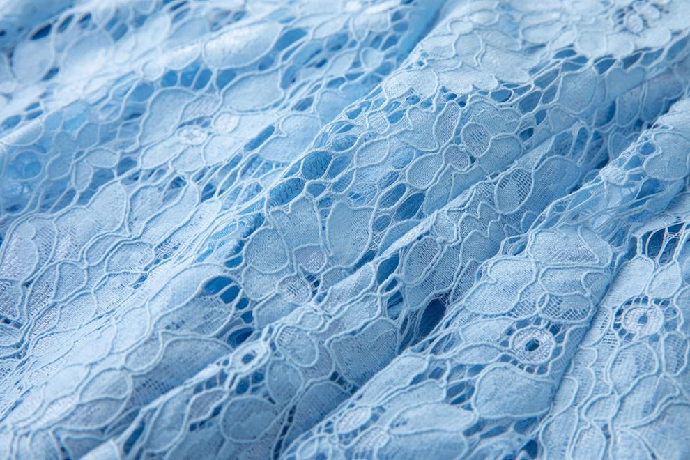 Bluebell Grace Floral Lace Midi Dress - 912087138600_BLUE