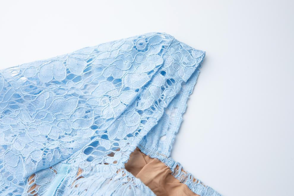 Bluebell Grace Floral Lace Midi Dress - 912087138600_BLUE