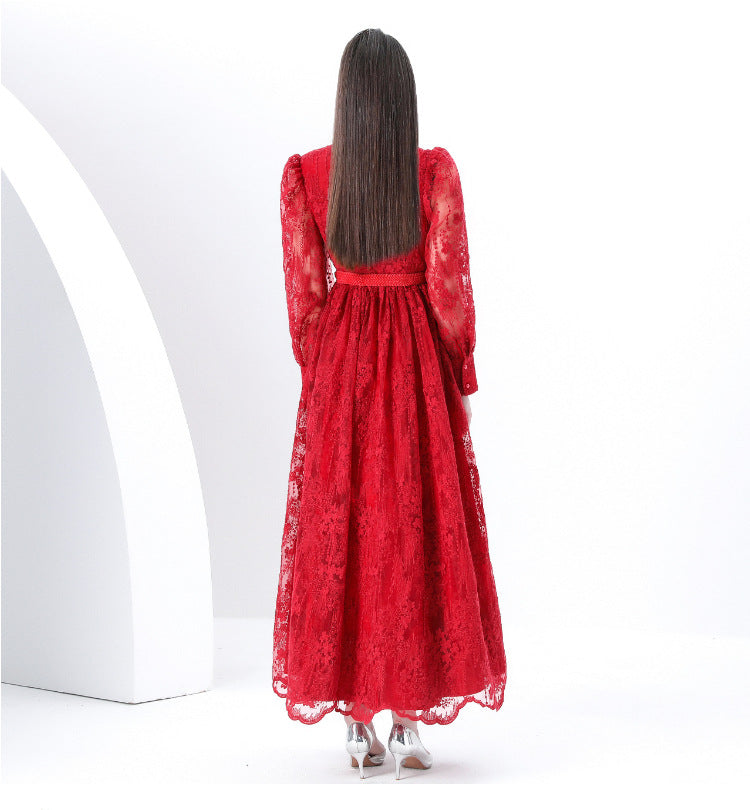 Lace Elegance Maxi Dress