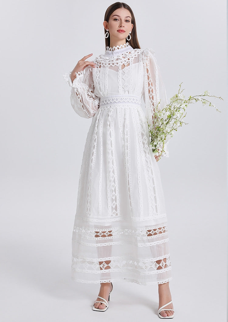 Celeste Lace Dream Maxi Dress - 909228434566_WHITE