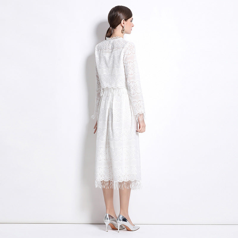 Dress set of White 2 Piece