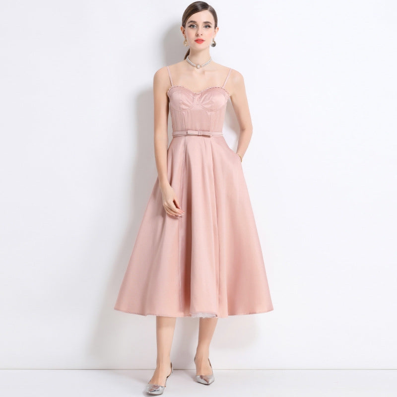 Pink Sweetheart Midi Dress