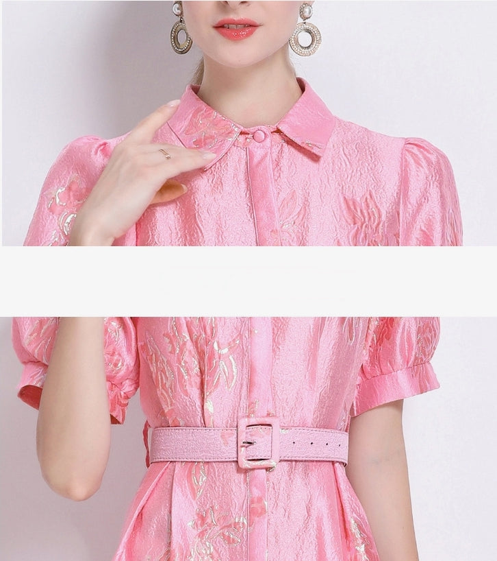 Rose Elegance Maxi Dress