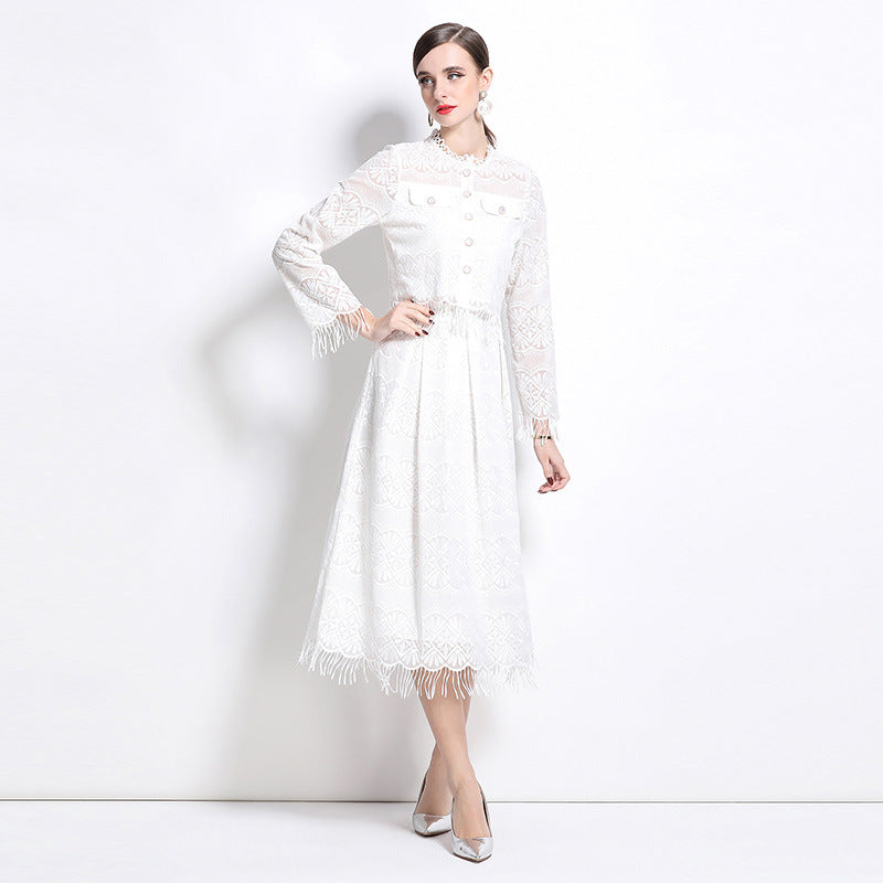 Dress set of White 2 Piece