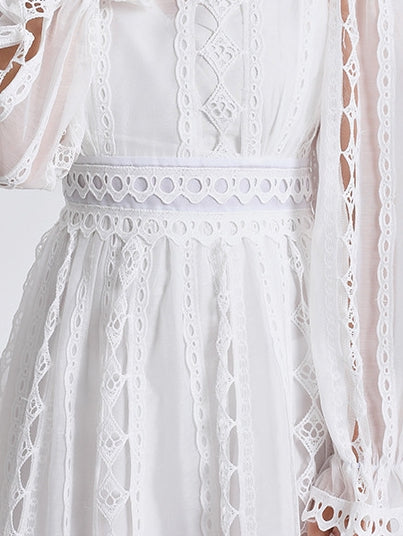 Celeste Lace Dream Maxi Dress - 909228434566_WHITE