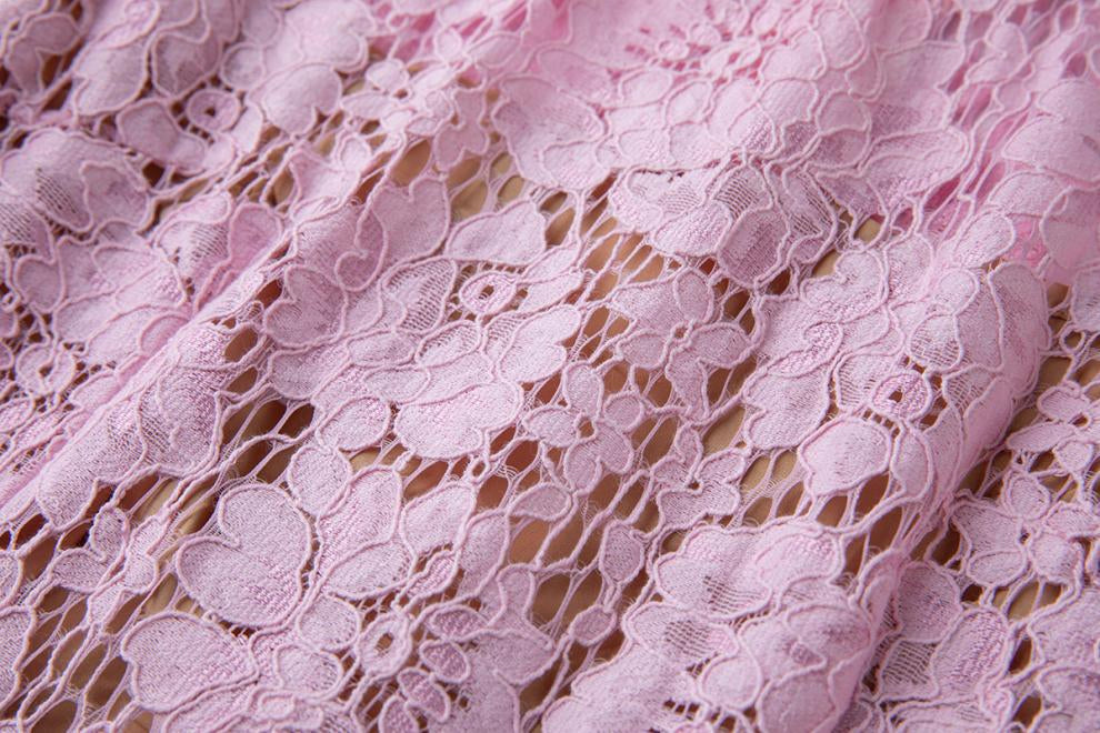 Blush Belle Embellished Lace Maxi Dress