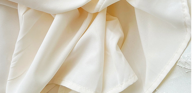 Elegant Floral Jacquard Midi Dress