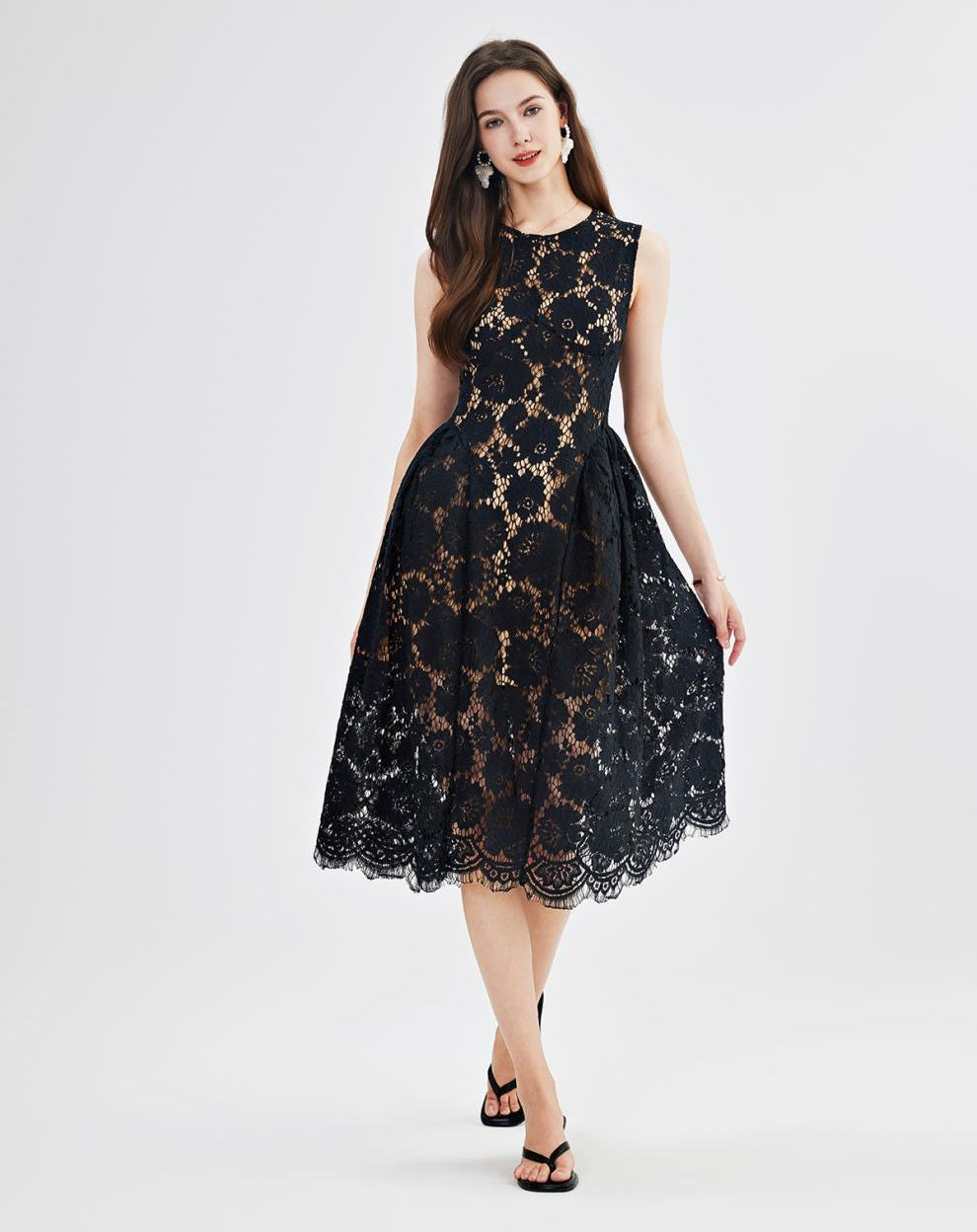 Black Elegance Lace Dress