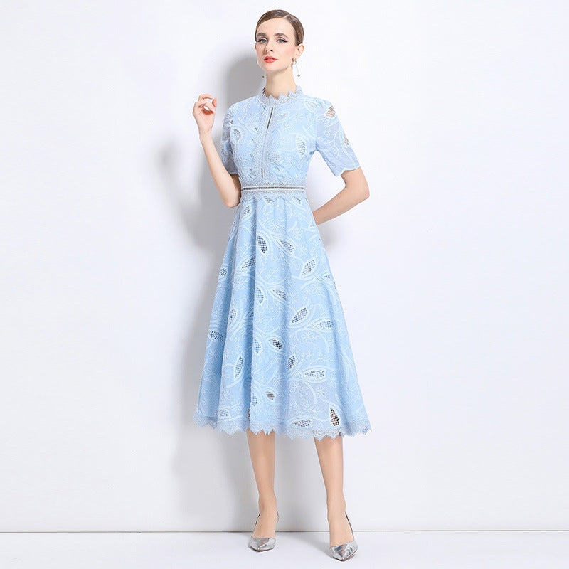 Frosted Bloom Lace Dress