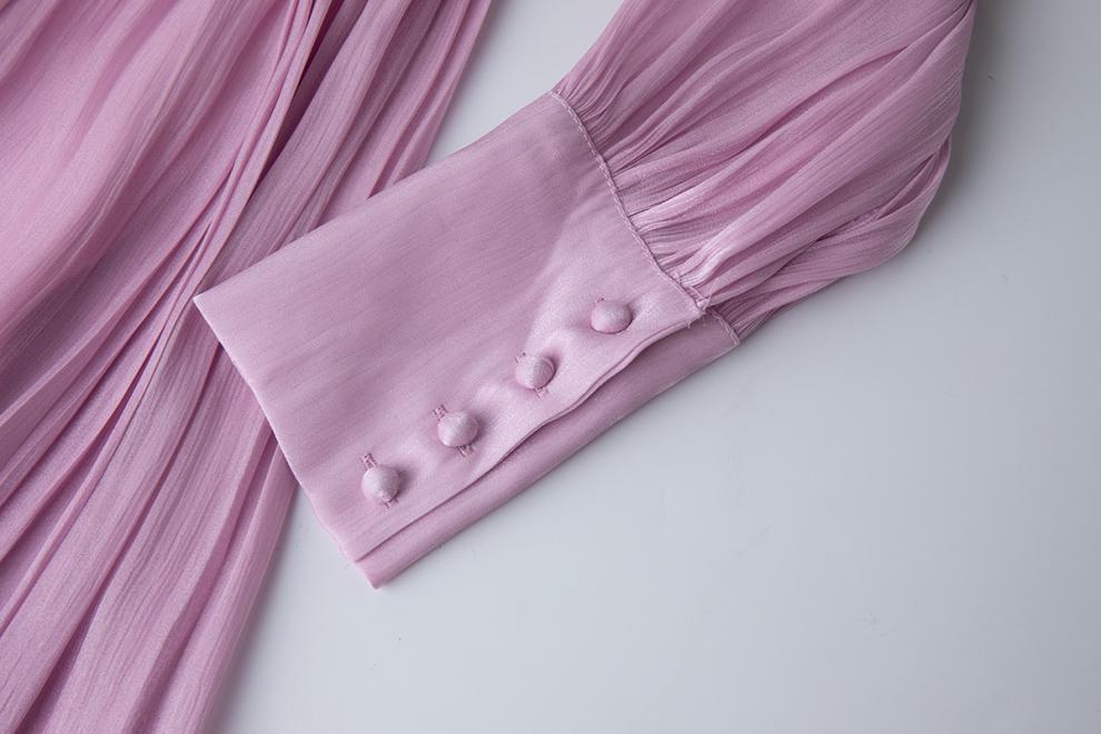 Royal Radiance Pleated Satin Dressy - 905557854806_PINK