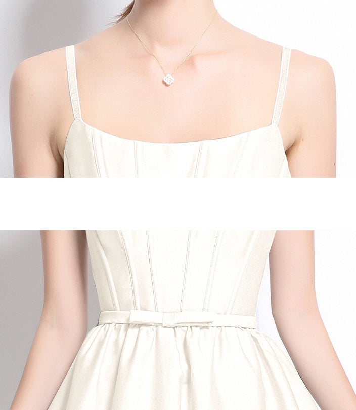 Ivory Grace A-Line Midi Dress - 904961972192_APRICOT