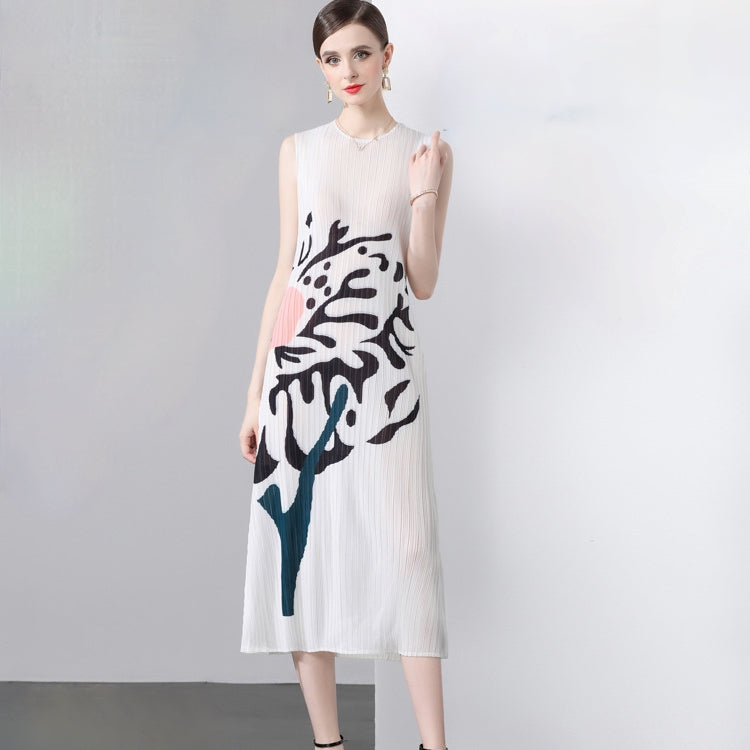 Base Bloom Pleated Midi Dress