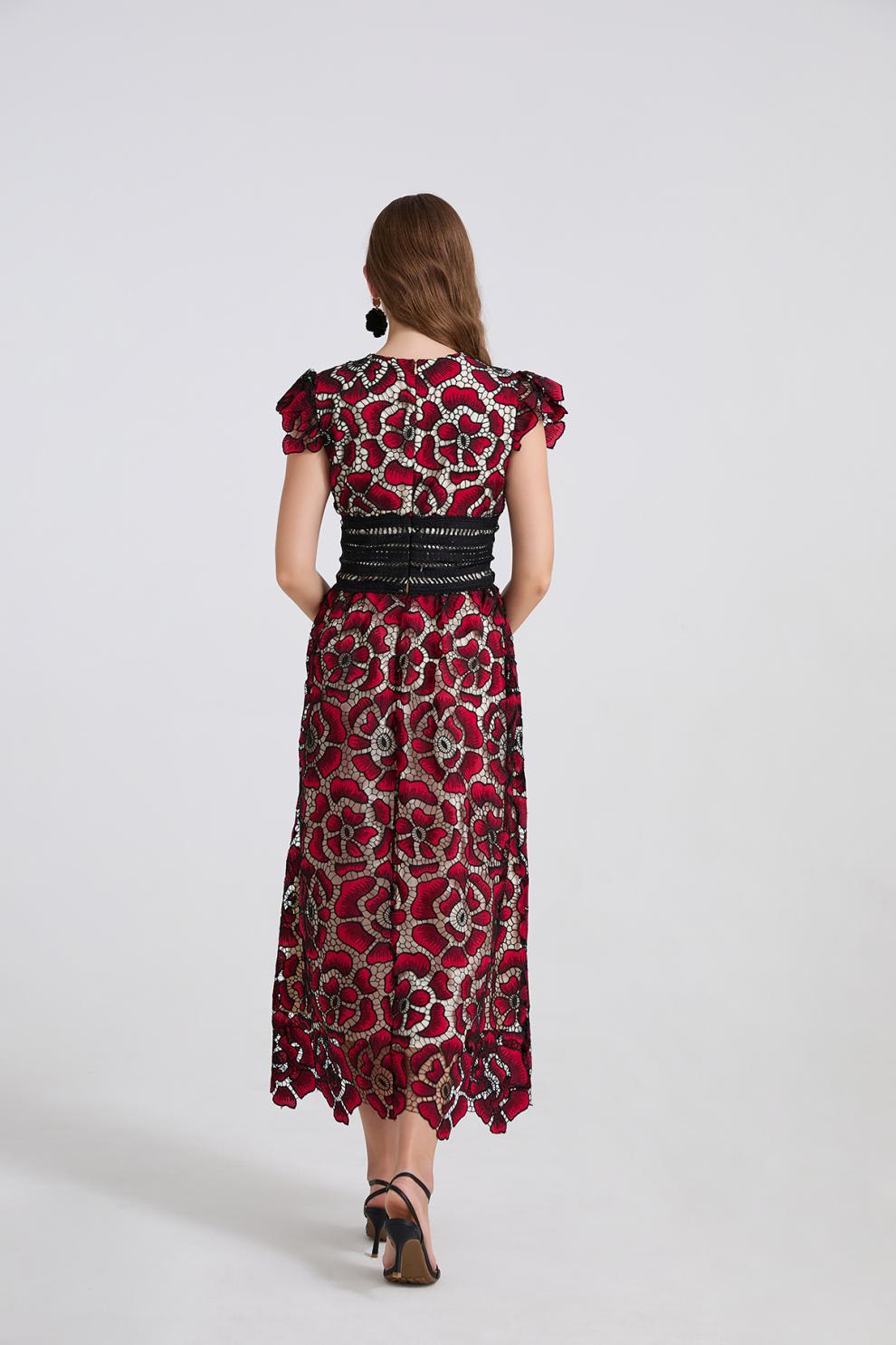 Ruby Passion Lace Midi - 915238273958_CLARET