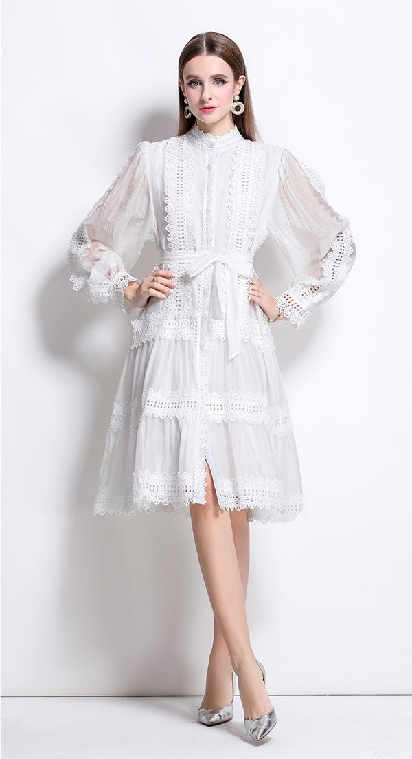 Grace Lace A-Line Dress