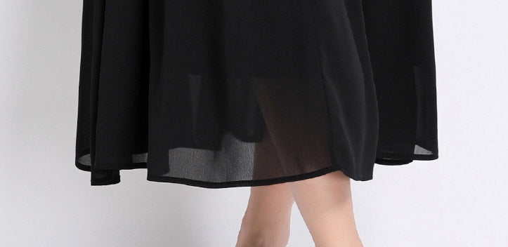 Midnight Grace Sequin Waist Maxi Dress