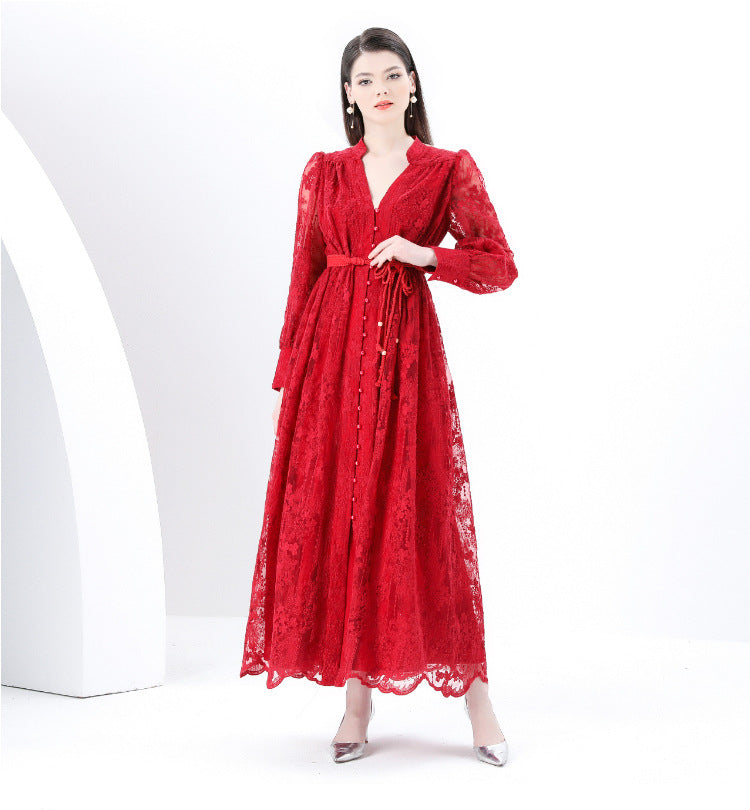 Lace Elegance Maxi Dress