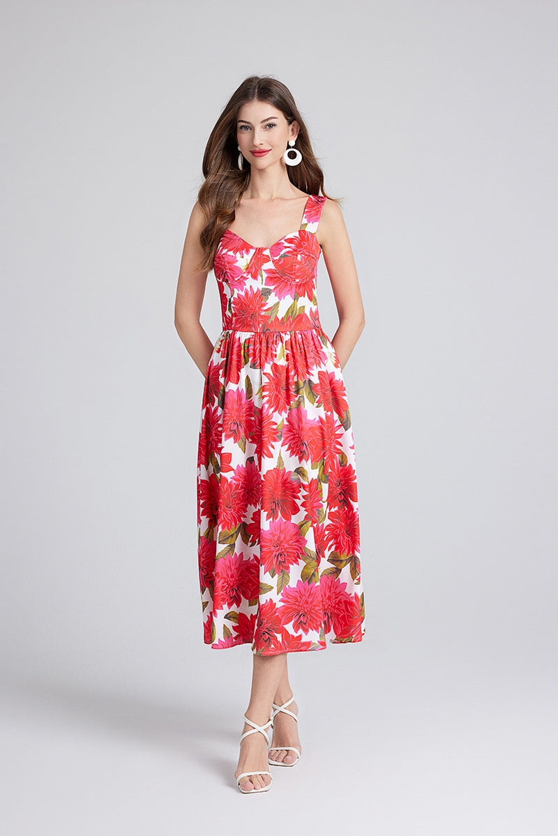 Dahlia Dream Flare Midi Dress