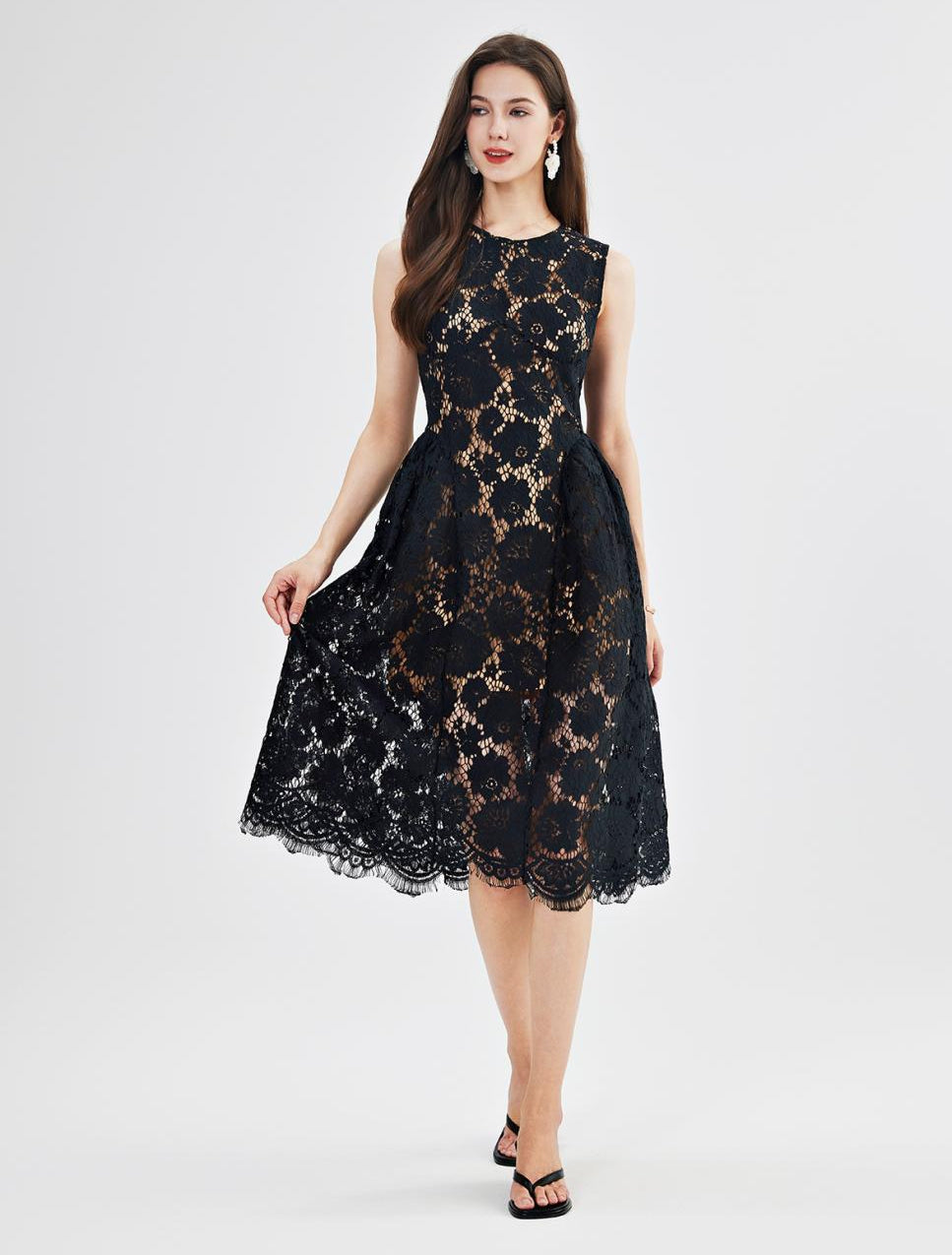 Black Elegance Lace Dress