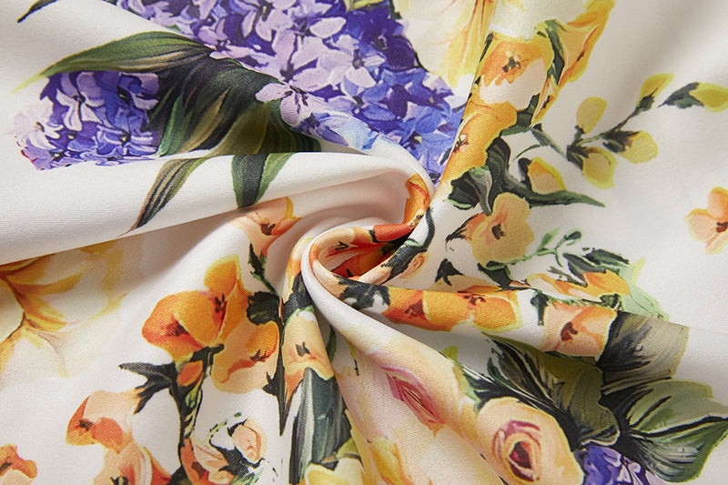 Enchanted Meadow Floral Midi Dress